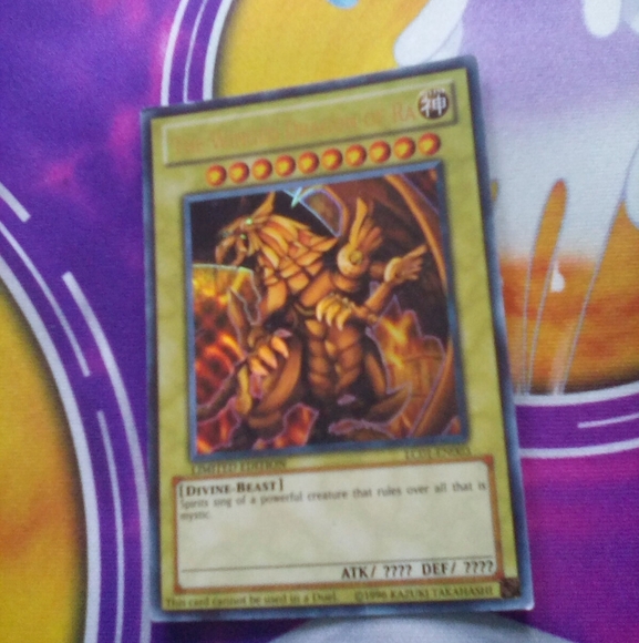 Yu Gi Oh! The Winged Dragon Of Ra Card 1996 Limited Edition - Picture 4 of 4